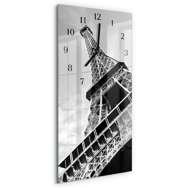 Négyszögletes üvegóra Eiffel-torony
