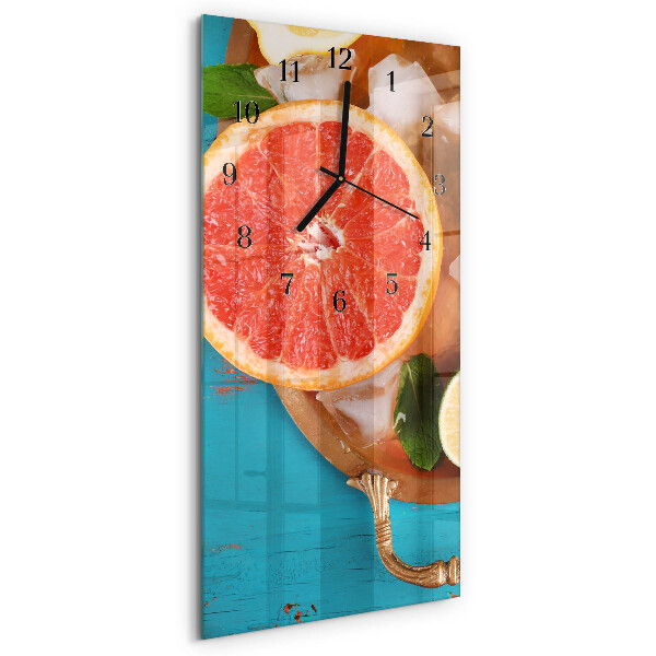 Négyszögletes üvegóra Grapefruit