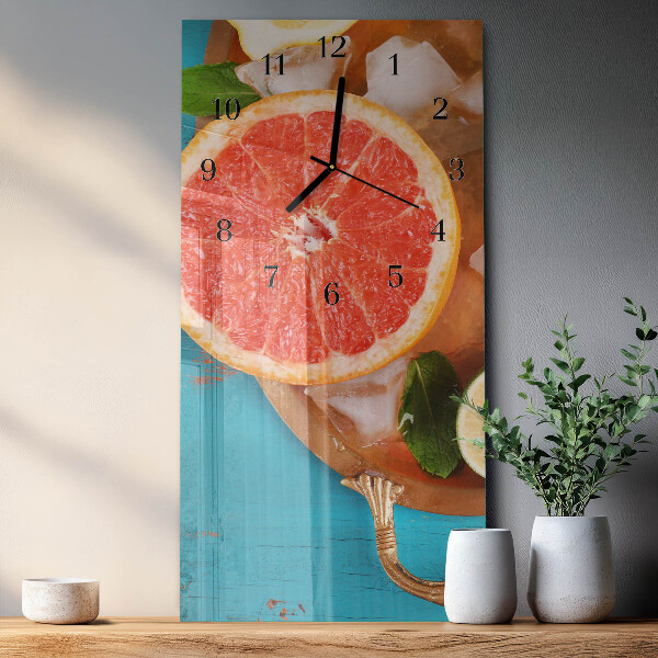 Négyszögletes üvegóra Grapefruit