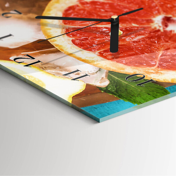 Négyszögletes üvegóra Grapefruit