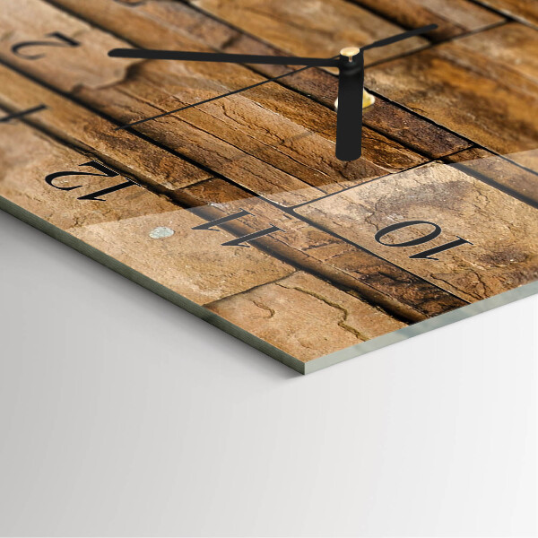 Négyszögletes üvegóra Klinkertégla