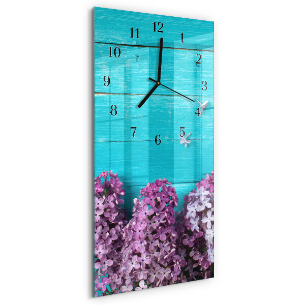 Négyszögletes üvegóra Fa