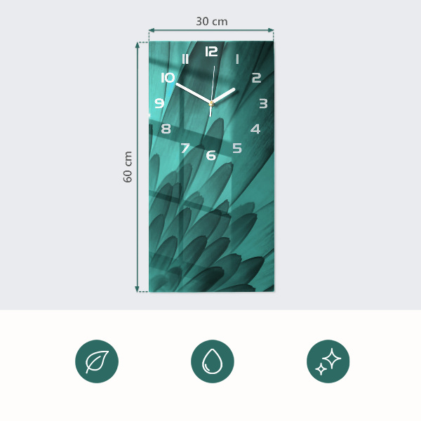 Négyszögletes üvegóra Gránátalmák