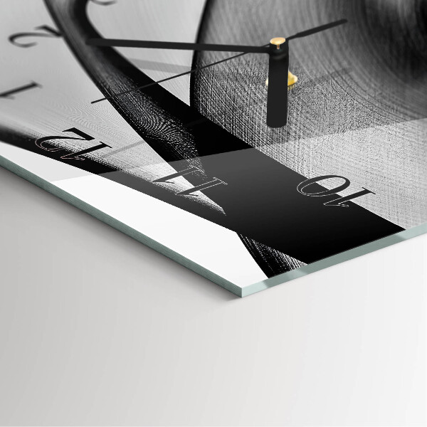 Négyszögletes üvegóra Minta