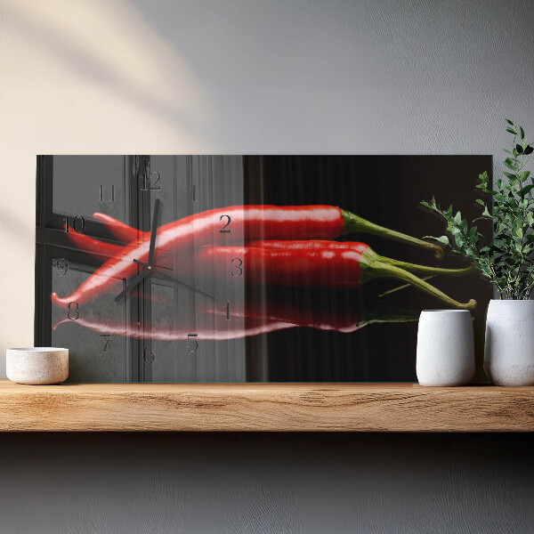 Üvegóra vízszintesen Chili paprika