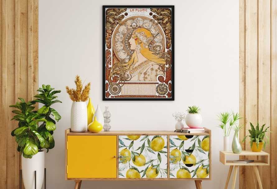 Hogyan használjunk falfestményt a bútorokhoz? Kreatív ötletek a régi bútorok felfrissítésére