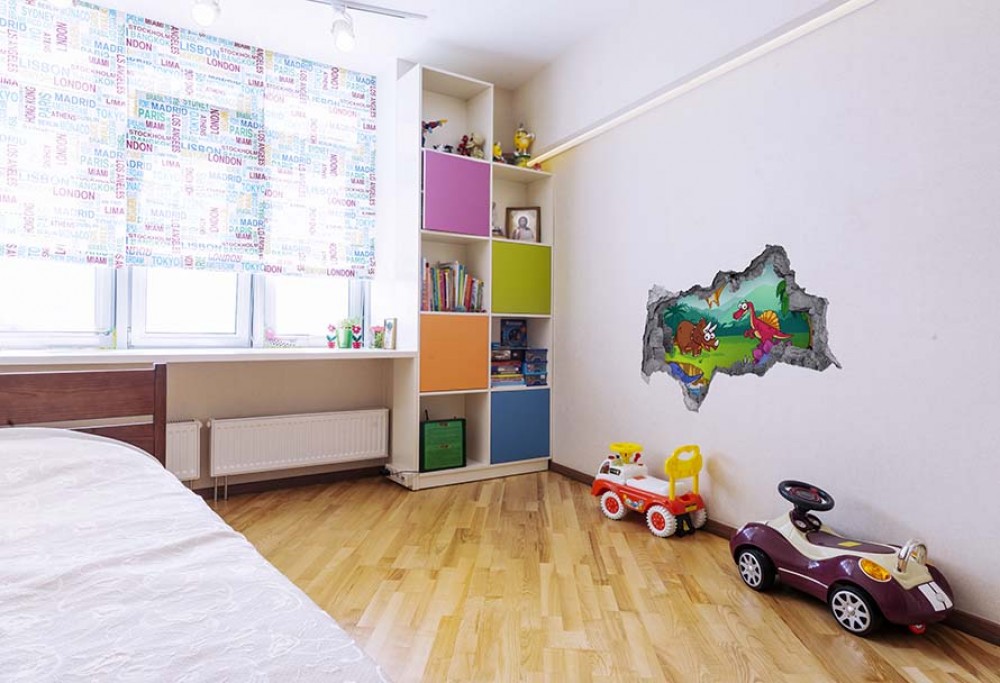 egy fiú szobájának berendezése
